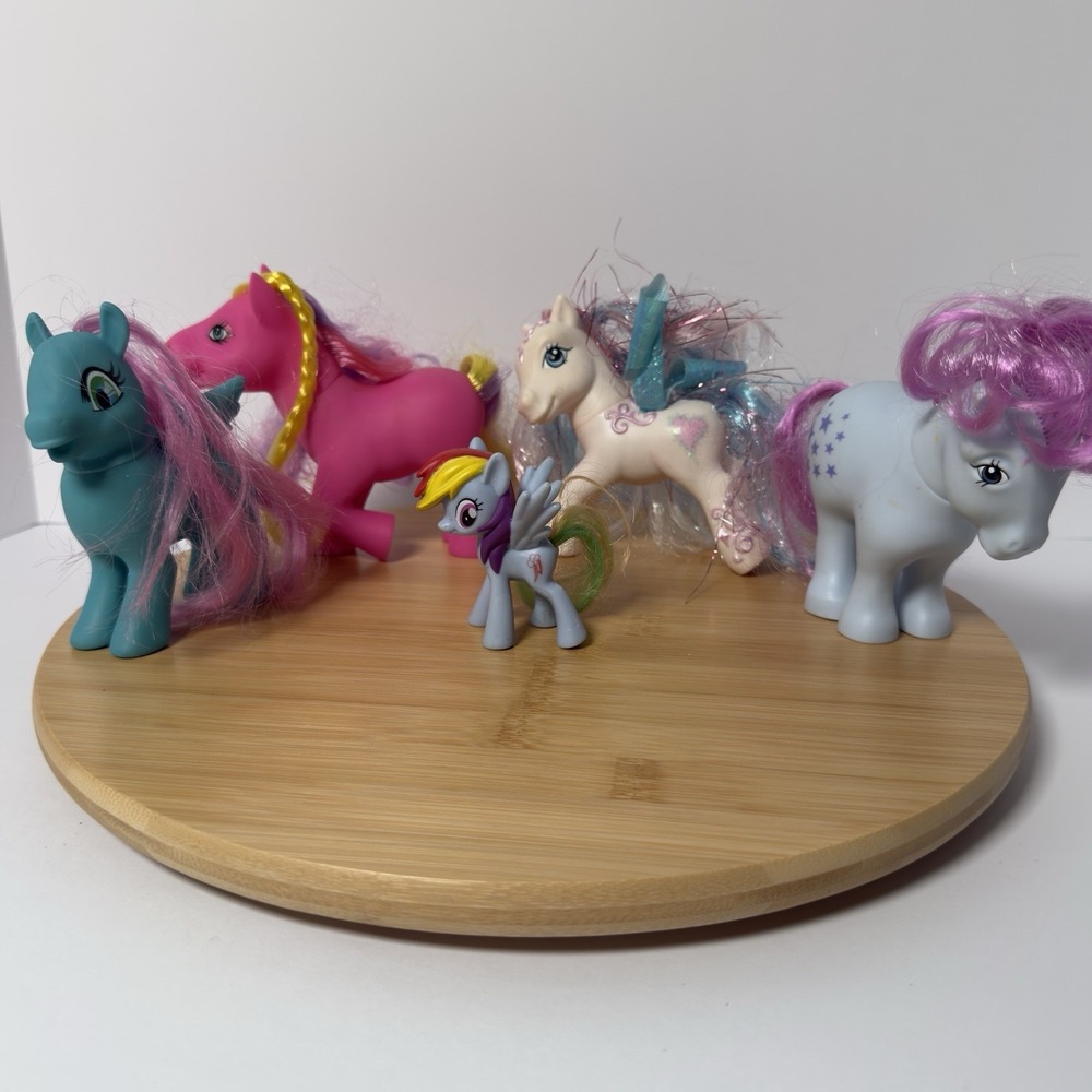 VINTAGE 1990s Mixed Sizes My Little Pony Action Figure Horse Toy Lot Of 5 Ponies